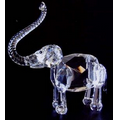 Optic Crystal Large Elephant Figurine w/ Long Nose